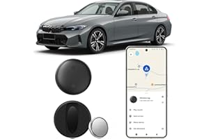 GNLLYIL GPS Tracker per Auto Android, Compatibile con Google's Find Hub (Solo Android) Bluetooth Localizzatore Gps Senza SIM, con Magnetico Custodia Protettiva per Bambini, Auto, Animali Domestici - Nero