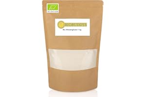 ‎BIOBUDDYS Bio Weizengluten 1kg - ideal zur Herstellung von Seitan, dem veganen Fleischersatz