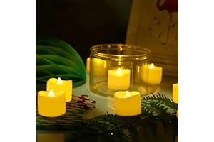 flintronic 12 bezpłomieniowych świec LED, migoczący płomień, dekoracja na Halloween, Boże Narodzenie, choinkę, Wielkanoc, wesele, imprezę, do baru, ciepła biel