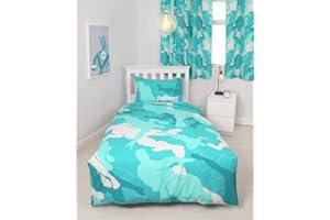 INNZA Fortnite Official Turko Single Duvet Cover Dabbing Design | Reversible Two Sided Blue Bedding Duvet Cover With Matching Pillow Case