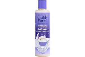 Childs Farm SlumberTime Sleep Bath Soak, Calming Lavender & Moon Milk | Soothing & Hydrating | Suitable for Newborns with Dry, Sensitive Skin, 250ml