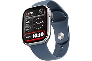 Fire-Boltt Ninja X Ring Smart Watch with 1.96” Large Display, Bluetooth Calling, Wireless Charging, AI Voice Assistant, 500+ Watch Faces, Health Suite, Smart Watch for Man & Woman – Blue S