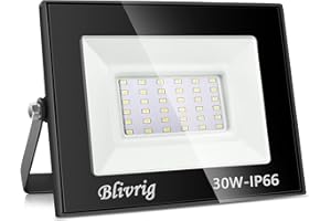 ‎BLIVRIG Blivrig LED Strahler Außen 30W Warmweiss, Fluter Aussen, Superhell 3000LM Flutlicht, Aussenstrahler IP66 Wasserdicht, 3000K Außenstrahler, Warm Scheinwerfer, für Garten, Garage, Hof