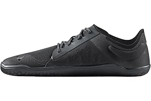 VIVOBAREFOOT Primus Lite IV Obsidian Drop 1 (309253-01) Barfotaskor, svarta, ventilerande, snörskor, platta ankelskor, nät