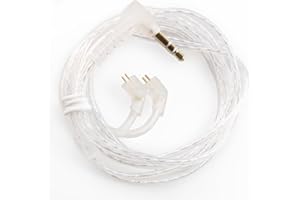 Yinyoo KBEAR ST10 High Purity Silver-Plated Upgrade Cable, Wired Earphone Detachable Replacement Wire Cable for KZ KZ ZST/ZST X/AS10/ES4/EDX/ES3/ES4/ZS10/BA10 (Bpins no Mic, Silver)