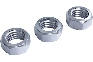 NIMA PARTS Écrou hexagonal 1/4" - 10 pièces - Écrou pour filetage d'appareil photo - Écrou en pouce hexagonal pour photo, trépied et télescope - Écrous hexagonaux inoxydables 1/4" - Vis de fixation