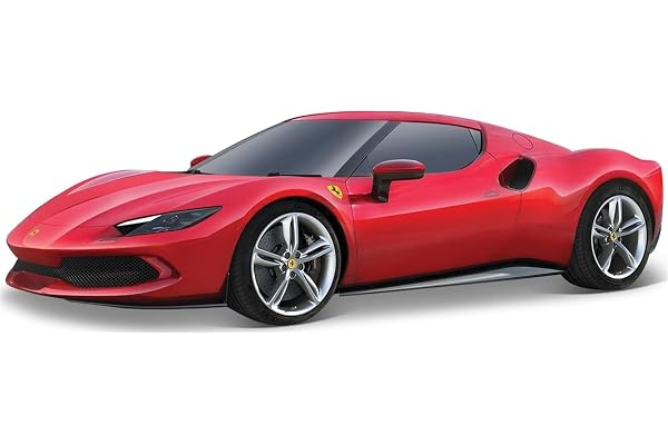 Bburago - Ferrari 296 GTB R&P - Modèle réduit réaliste à l'échelle 1:43, Licence Officielle Ferrari, âge recommandé 3+ Ans
