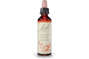 FLEURS DE BACH ORIGINAL - Cherry Plum No 6 - Pour plus de maîtrise - Aide à reprendre le contrôle de ses émotions - Élixir floral naturel pour le bien-être émotionnel - Compte-Gouttes 20ml - Vegan