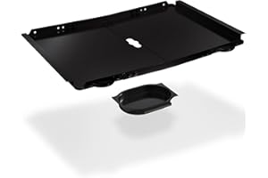 OUTAGE Replacement Grease Tray with Catch Pan for Dyna Glo Grill Replacement Parts, 24-30" Universal Drip Pan for 4 5 Burner Gas Grill Nexgrill Replacement Parts, Grill Tray for Kenmore BHG Expert (Black)