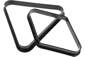 Gadpiparty 2Pcs Plastic Billiard Ball Rack Set 8-Ball Triangle Ball Rack 9-Ball Diamond Rack Set Table Pool Balls Racks Pool Table Accessories for Billiard Pool Table