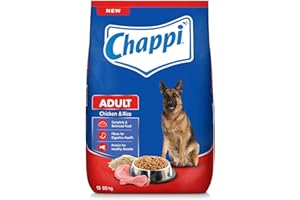Chappi Adult (1+ Years) Dry Dog Food, Chicken & Rice, 20 kg, Complete and Balanced Food for Adult Dogs