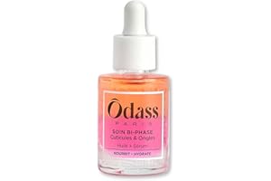 ÔDASS PARIS Odass Paris - Soin Bi-Phase Huile Sérum Cuticules & Ongles - Nourrit, Hydrate et Protège - Formule Naturelle - 10ml
