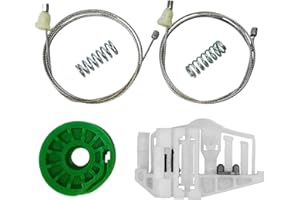 Twowinds - Clip Elevalunas 51357140589 Compatible con BMW E87 120d 118d 116i 118i 130i 120i (2004-2012) - Puerta Trasera Izquierda (conductor trasero) - 51367138467 - Regulador Ventana (6 piezas)