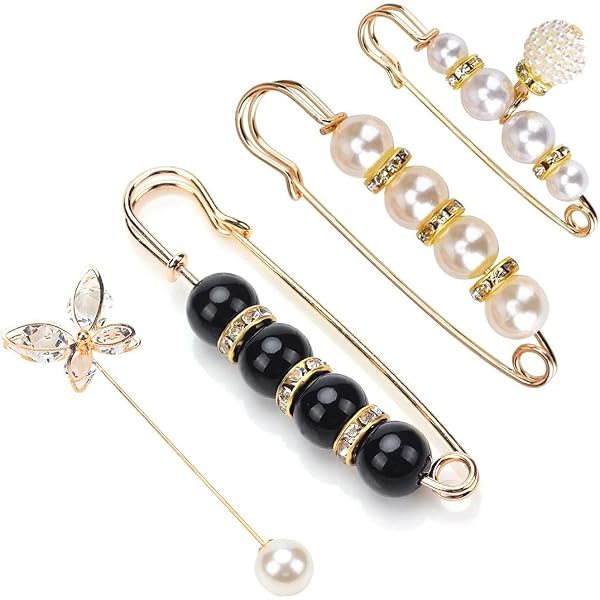 Spille Da Balia Con Strass P Prettyia, 2 Pezzi – Fermagli E Clip Per Sciarpe, Eleganti E Brillanti