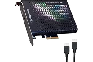 AVerMedia GC573 Live Gamer 4K – Capturadora PCIe 4K60 HDR, latencia ultrabaja, VRR, 1080p240, PS5, Xbox Series X/S, PS4 Pro, OBS, Twitch, YouTube, Win, PC