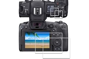 iDaPro [2 szt. ochraniaczy ekranu do Canon EOS R5/EOS R1/EOSR5/EOSR1+[2 sztuki] osłona ekranu ze szkła hartowanego, twardość 9H, odporna na zarysowania, odporna na pęcherzyki powietrza, łatwa