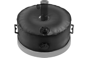 SRIMMIT 1szt Parasol Podstawa obciążnika Torba do 23 kg wody, z 2 uchwytami do przenoszenia, wspornik Parasol Worek na wodę Obciążniki do średnicy 3,15 cala na zewnątrz Ogród Trawnik Patio Stojak offsetowy