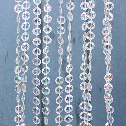 30 M Acrylkristall Garland Strang Kette hängende Diamant-Korn-DIY Dekor-Hochzeit oder als Handarbeit als Vorhang 30M - 2
