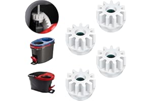 PACUM 4 Piezas Spin Mop Replacement Parts Fregona Giratoria Repuestos de Pedal de Embrague Desechable Rodamiento de Embrague Unidireccional Compatible con Vileda Reemplazo de Engranaje Giratorio