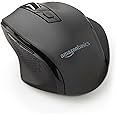 Amazon Basics Mouse wireless ergonomico - DPI regolabile - Nero