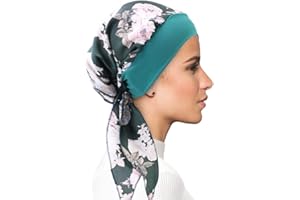 FADACHY Chemo Headwear for Women Head Scarfs Turbans UK Cancer Scarves Bandanas Hair Loss Beanie Hat Cancer Headwear Headwrap Scarfs Cap Silky Muslim