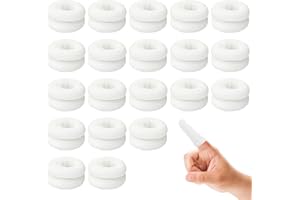 YIIWONI Fingerverband 20 Stück Weiß, Fingerkuppenschutz Fingerlinge Verband Fingerpflaster Finger, Fingerkuppenpflaster Atmungsaktive Fingerlinge für Arbeit Küche Fingerschutz Bei Verletzungen