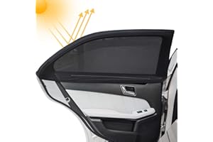 Infreecs Kinder Auto-Sonnenschutz(2 Stück), Auto Sonnenschutz Selbsthaftende Sonnenblenden für Seitenfenster, blockt mehr als 97% der schädlichen UV-Strahlung Baby Autosonnenschutz passt universell