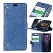 Produktbild Forhouse Huawei Honor 7X Hülle, Ledertasche, Premium PU Leder Schutzhülle Flip Magnet Brieftasche Kartenfach Ultra Schlanke stoßfest Schutzhülle für Huawei Honor 7X (Blau)