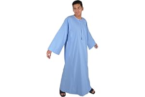 Egypt Bazar Herren-Kaftan im Falahi-Stil, Farbe: hellblau