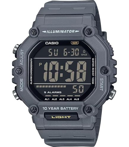 Casio Collection Orologio Sportivo WS-1500H-1AVEF – Resistente, Con Cronometro E Allarme, Perfetto Per Attività All'aperto E Tutti I Giorni