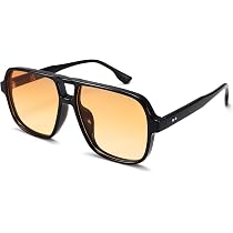FEISEDY Retro-Übergroße Partybrille Mit Blaulichtfilter – Quadratisches Design Für Damen & Herren, Für Computer, Rave, Halloween & Cosplay