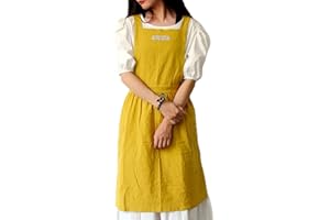 Gaf Nuncew Grembiule Donna Stile Giapponese con 2 Tasche Grembiuli da Cucina Impermeabile Anti-Macchia per Chef Casalinghe Cucina BBQ Festa Regalo grigio