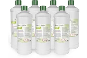 ‎TERRA DOMI TerraDomi Rusche Steindusche, 7 x 1Liter, Steinreiniger für bis zu 2800 m², Reinigungsmittel für saubere Wege & Plätze, Wegerein, biologisch abbaubar