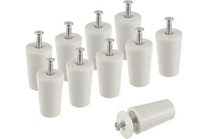 EPLZON Deflector de obturador blanco de 40 mm para Obturadores y persianas, incluidas arandelas y tornillos (10 piezas por paquete)