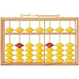 YQbest 7 Column Non-Slip Hanging Wooden Abacus Chinese Soroban Educational Tool Mathematics