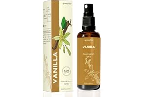 Vanilla Room, Linen & Pillow Spray by Aromafume | 100ml/3.38 fl oz | with Pure Vanilla Essential Oil | Aromatherapy Spray for Relaxation, Sleep & Stress Relief | Mist for Bedding, Fabrics
