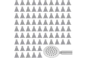 PSYQTSUARY 80 Stück Duschkopf Ersatzdüsen Silikon Düsen Regendusche Ersatzdüsen Silikondüsen für Duschkopf Silikon Düsensprinkler für Universeller Sprinklerauslauf Lochdurchmesser 4mm (Grau)