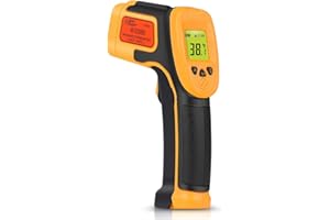 SOVARCATE Infrared Thermometer Gun -32°C to 550°C (-26°F to 1022°F) Non-Contact Digtal Thermometers for Coking Measuring Food Meat Automotive Repairs