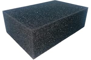 Nespoli Esponja de Albañil, Ideal para Cementos, Baldosas y Decoración, Color Gris, 180x120x60 mm