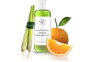 ‎BERGBAD BERGBAD 250ml Saunaaufguss LEMONGRAS ORANGE BERGAMOTTE, wohltuendes, erfrischendes Sauna-Aufgussmittel mit naturreinen ätherischen Ölen