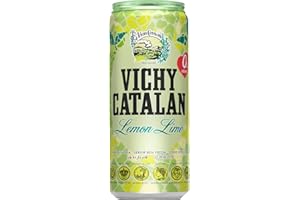 GOOD4YOU Vichy Catalan Agua Mineral Natural con Gas Sabor Lima-limón Lata 33 cl