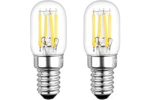 Akynite Glühbirne T22 E14 LED 3W Warmweiß 2700K, 250LM, AC 230V, Ersatz E14 25W Kühlschranklampe, COB Filament E14 Retro LED Klein für Salzlampe Nachtlicht, Nicht Dimmbar, 2er-Set