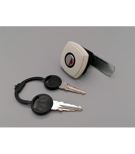 Serratura Per Cassetta Gas Camper - Nera, 47x47 Mm, Per Sportello Di Servizio, Con 2 Chiavi