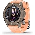 Garmin® Descent™ G2, Watch-Style Dive Computer, Bright AMOLED Display, Multiple Dive Modes, Health and Wellness Features, Paloma with Shell Pink Band