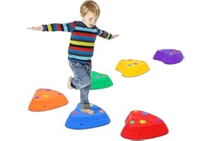 ‎ARKYOMI Arkyomi Balanciersteine für Kinder stapelsteine flusssteine balancieren,Balance Steine flußsteine groß,Stepping Stones Kids,hügelkuppen fluss Steine Set,River Stones (6 Stück Liebe)