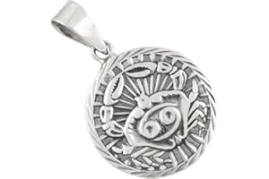 AFP Signe étoile Cancer, Pendentif en argent 925