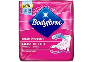 Bodyform Normal Ultra 10 Sanitary Towels - TOAL 40 Towels (Pack of 4, Normal 10)