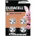 CR2032 Lithium Coin Cell 2032 Batteries 3V (4 Pack) - Up to 70% Extra Life* - Baby Secure Technology. Use in Key Fobs, Home Devices, Fitness, Medical Accessories