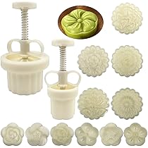 Mooncake Formen Set 75g - 4 Stück Backstempel Für Mondkuchen & Gebäck
