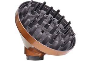 LAYMI Diffuseur pour cheveux longs Dyson Airwrap - Accessoire pour sèche-cheveux - Pour cheveux ondulés et bouclés - Conversion pour cheveux bouclés (Doré)